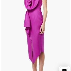 COPY - Elliatt Bowie Rosette Strapless mini dress. Size medium. Color: orchid